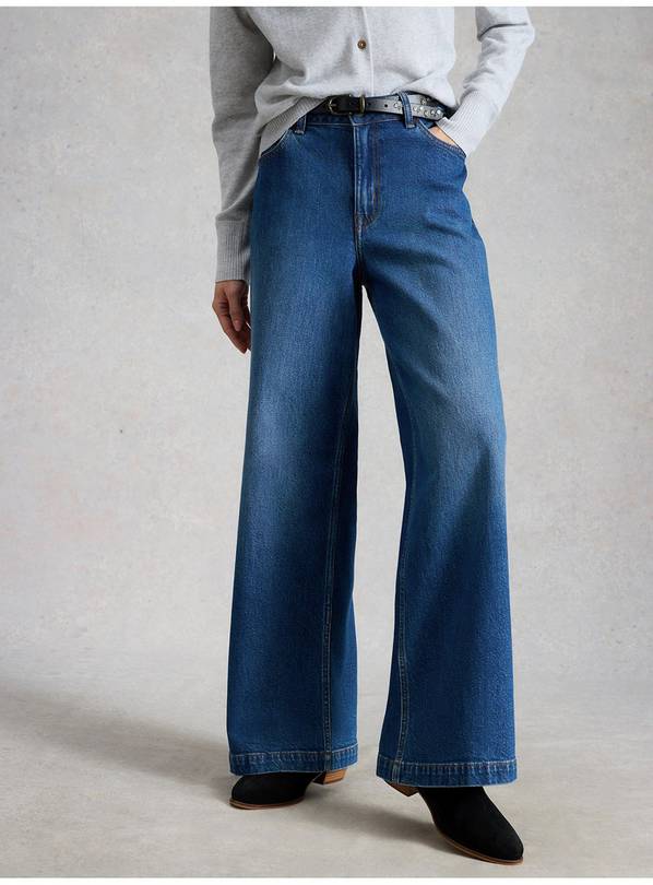 WHITE STUFF Ayla Wide Leg Jean Mid Denim 16R